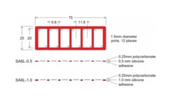 Electron Microscopy Sciences Secure-Seal™ Hybridization Chambers 6 wells, 9.8x20mm 0.6mm deep
