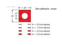 Electron Microscopy Sciences Press-To-Seal for Glass Slides 1 Well 13 mm,