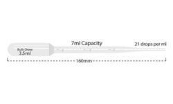 Electron Microscopy Sciences Transfer Pipettes 7 ml Large Bulb, 3.5 ml Bulb draw, 3 ml gradations, Sterile package