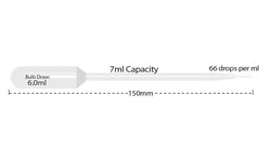 Electron Microscopy Sciences Transfer Pipettes 7 ml Large Bulb, 6.0 ml Bulb draw,  gradations, Sterile individual package