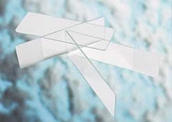 LabScientific Plain Microscope Slides, 3 x 2
