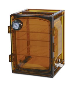 Electron Microscopy Sciences Lab Companion™ Vacuum Desiccator Cabinet, 45 L UV Amber, 16½x15⅝x19⅜