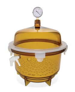 Electron Microscopy Sciences Lab Companion™ Vacuum Desiccator Round, 20 L UV Amber, 13⅞x15¾
