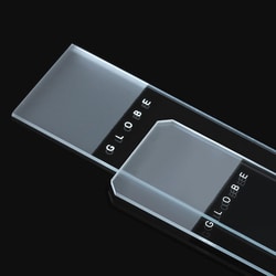 Electron Microscopy Sciences Globe Diamond™ White Glass Frosted Slides One-Side, Beveled Edge, Clipped Corner