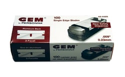 Electron Microscopy Sciences Razor Blade Single Edge GEM, Washed, Clamshell,
