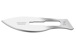 Electron Microscopy Sciences&nbsp;Swann-Morton Carbon Steel Blades Size 24, Non-Sterile