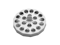 Electron Microscopy Sciences&nbsp;Microwaveable Round Micro Tube Rack, White
