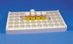 Electron Microscopy Sciences 50 Place Scintillation Vial Rack, White