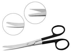 Electron Microscopy Sciences&nbsp;EMS SuperCut Dissection Scissors with Curved Blades, 5-1/2