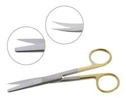 Electron Microscopy Sciences EMS Tungsten Carbide Dissection Scissors with Straight Blades Sharp/Blunt, 5-1/2