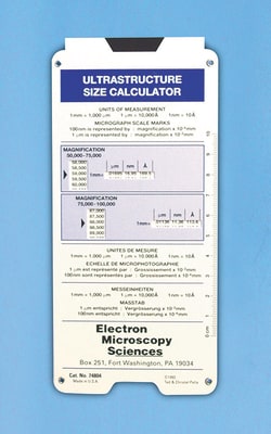 Electron Microscopy Sciences Ultrastructure Size Calculator
