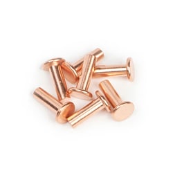 Electron Microscopy Sciences Standard Pin SEM Stub Mini, 6.6 x 1.3 mm Head, 9.5 mm Pin, Copper