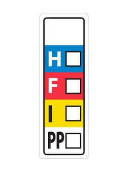 Electron Microscopy Sciences Label with HMIS warning, 1 x 3", Quantity: