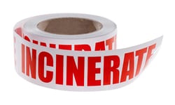 Electron Microscopy Sciences&nbsp;Warning Label Incinerate, 2 x 9