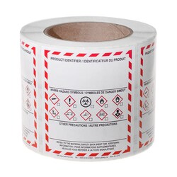 Electron Microscopy Sciences Warning Label GHS, 4 x 3.5", Quantity: Pack