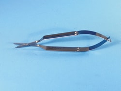 Electron Microscopy Sciences&nbsp;MicroPoint&trade; Featherlite MPF-6 Scissors, Smooth/serrated, 125 mm