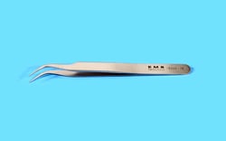 Electron Microscopy Sciences&nbsp;EMS Tweezers Style 7B, SA steel, Fine, curved and serrated tips Tips