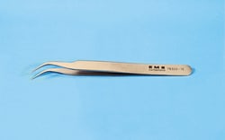 Electron Microscopy Sciences&nbsp;EMS Tweezers Style 7E, SA steel, Fine, curved tips and flat edges Tips