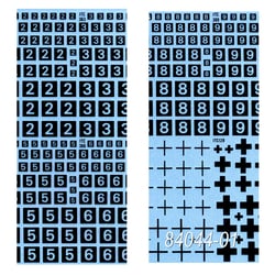 Electron Microscopy Sciences Dry Transfer Sheet Number-In-Solid Square,