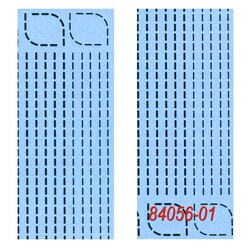 Electron Microscopy Sciences Dry Transfer Sheet Dotted Lines with Corner,