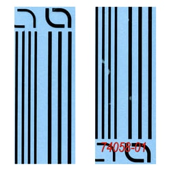 Electron Microscopy Sciences&nbsp;Dry Transfer Sheet Line Rules with Corners, Black