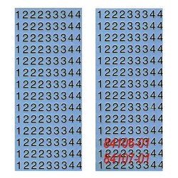Electron Microscopy Sciences Dry Transfer Sheet Numbers 0-9, 24pt, Quantity: