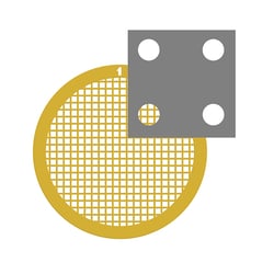 Electron Microscopy Sciences&nbsp;C-Flat&trade; Holey Carbon Grid CF-2/4-2C, 200 mesh, Gold