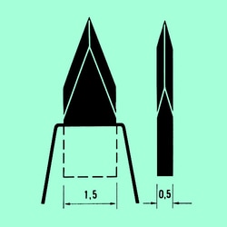 Electron Microscopy Sciences Meyco Diamond Dissecting Blade Resharpen, Type M-L, Mini-lancet Blade