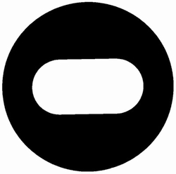 Electron Microscopy Sciences&nbsp;Gilder Single Slot Oval Grid GS2x1, Copper, 2000 x 1000 µm Slot