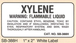 Electron Microscopy Sciences&nbsp;Specialty Warning Label Xylene, Model SB-388h, 1