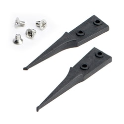 Electron Microscopy Sciences&nbsp;Dumont Style E10A ESD Replaceable Tweezer Tips, 0.6 mm Tip width, 0.5 mm Tip thickness,  OAL