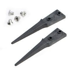 Electron Microscopy Sciences&nbsp;Dumont Style E17 ESD Replaceable Tweezer Tips, 1.5 mm Tip width, 0.35 mm Tip thickness,  OAL