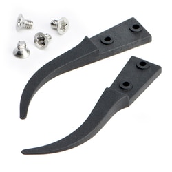 Electron Microscopy Sciences&nbsp;Dumont Style E17B ESD Replaceable Tweezer Tips, 1.5 mm Tip width, 0.25 mm Tip thickness,  OAL