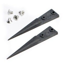 Electron Microscopy Sciences&nbsp;Dumont Style 7 ESD Replaceable Tweezer Tips, 0.6 mm Tip width, 0.3 mm Tip thickness,  OAL
