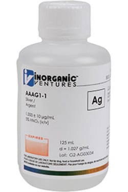 Inorganic Ventures&nbsp;1000µg/mL SILVER 125mL