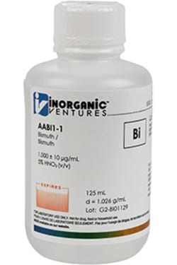 Inorganic Ventures&nbsp;1000µg/mL BISMUTH 125mL
