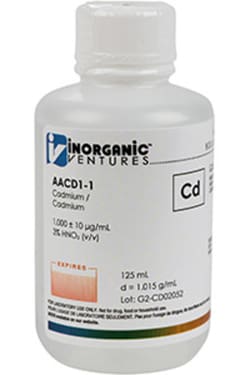 Inorganic Ventures&nbsp;1000µg/mL CADMIUM 125mL