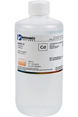 Inorganic Ventures 1000µg/mL CADMIUM 500mL, Quantity: Each of 1