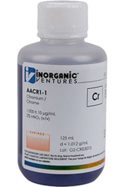 Inorganic Ventures&nbsp;1000µg/mL CHROMIUM 125mL