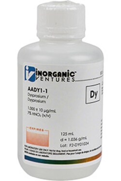Inorganic Ventures 1000ug mL DYSPROSIUM 125mL (Inorganic Ventures), Quantity: