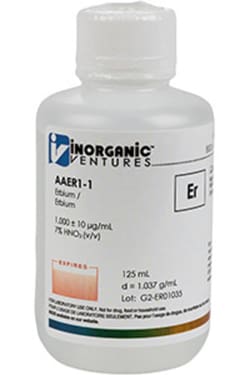 Inorganic Ventures&nbsp;1000µg/mL ERBIUM 125mL