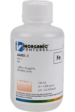 Inorganic Ventures&nbsp;1000µg/mL IRON 125mL