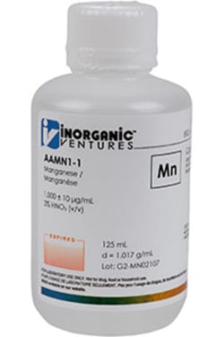 Inorganic Ventures&nbsp;1000µg/mL MANGANESE 125mL