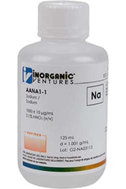 Inorganic Ventures&nbsp;1000µg/mL SODIUM 125mL