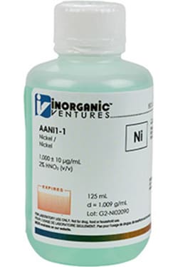 Inorganic Ventures&nbsp;1000µg/mL NICKEL 125mL