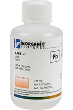Inorganic Ventures&nbsp;1000µg/mL LEAD 125mL