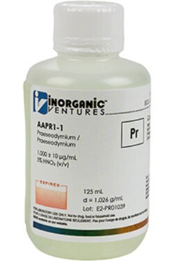 Inorganic Ventures&nbsp;1000µg/mL PRASEODYMIUM 125mL