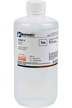 Inorganic Ventures 1000µg/mL THULIUM 500mL, Quantity: Each of 1