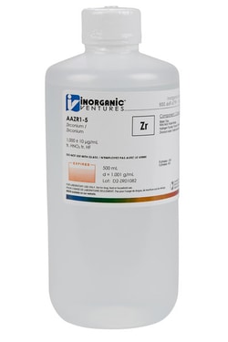 Inorganic Ventures&nbsp;1000µg/mL ZIRCONIUM 500mL