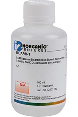 Inorganic Ventures 0.5 M Sodium Bicarbonate Eluent, Quantity: Each of 1